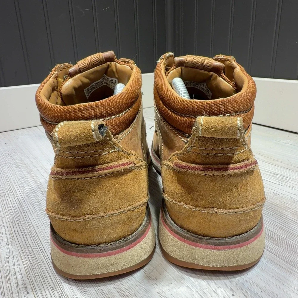 Clarks Desert Brown Leather Moc Toe Ankle Boot Lace Up Men's Size 9.5 M